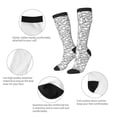 thumbnail image 5 of Fotbe Hand Drawn Snake print Women's Men's Novelty Crew Socks Cotton Socks Knee High Socks for Walking,Running,Nurses,Pregnancy, 5 of 8