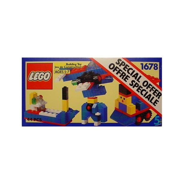 svælg Shipley Nøjagtig 1991 Vintage LEGO Basic Building Set 1678 - Walmart.com
