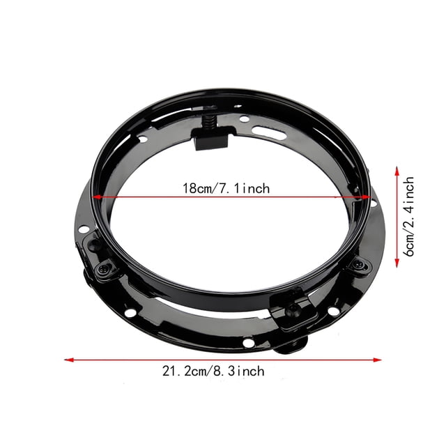 7 Inch Car Headlight Round Mounting Bracket for Wranglersilver for Headlight Mounting 7 Inch Headlight Mounting Bracket Koplamp 7 in Headlight