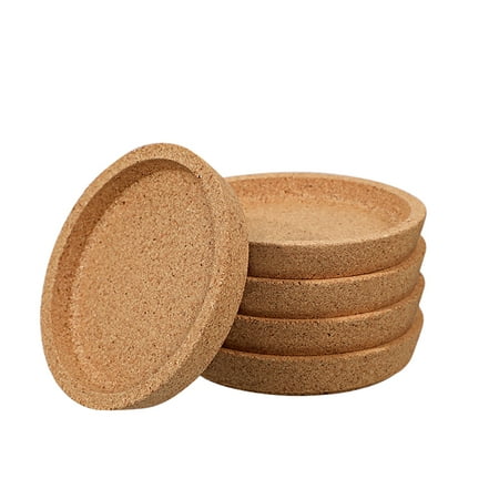 

Hemoton 5pcs Cork Coasters Simple Creative Cup Holder Rustic Round Coasters Furniture Protectors for for Home Kitchen Cafe