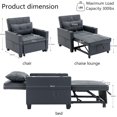 Convertible Sleeper Sofa Chair Bed, 3in1 MultiFunctional Pull Out