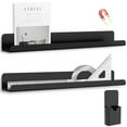 thumbnail image 2 of 2Pcs Magnetic Book Shelf for Whiteboard Acrylic Magnetic Book Holder with Pen Container Magnetic Floating Book Display Shelf Reusable Magnetic Shelves for Kids Room Teacher Whiteboard Cla,black, 2 of 6