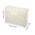 thumbnail image 2 of Unique Bargains 1Pc Women Portable Heart Storage Makeup Bag for Vacation Camping Khaki, 2 of 4