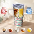 thumbnail image 6 of Flamingo Insulated Coffee Cup 20OZ Stainless Steel with Handle Tumbler Mug Leak Proof Double Wall Vacuum Portable BPA Free Gifts for Women Girls on Birthday Christmas Summer, 6 of 6