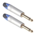 thumbnail image 1 of Conector de sonido perfke 2 uds 1/4 pulgadas Enchufe estéreo soldado, 1 of 9