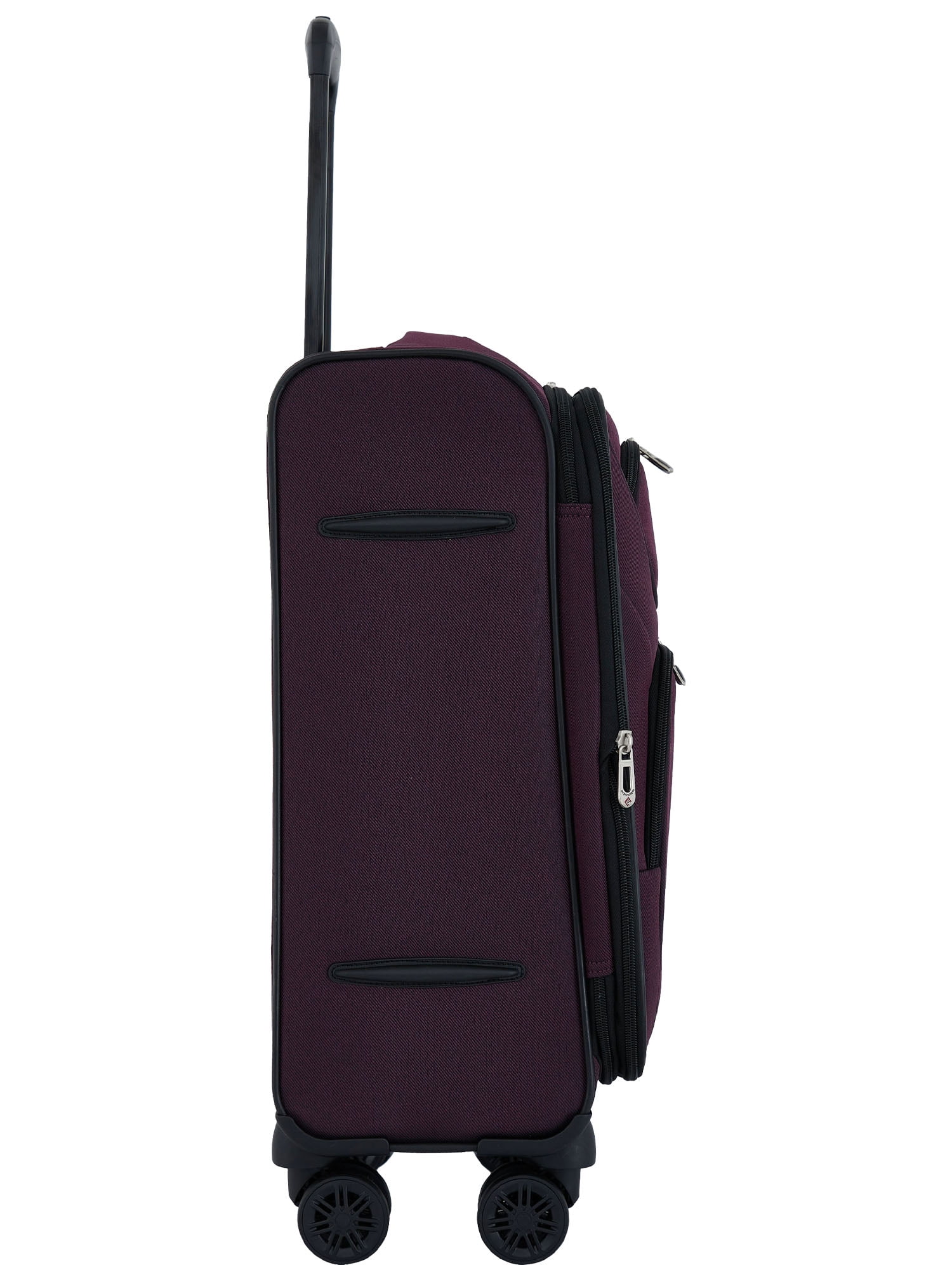 Travelers Club 3-Piece Rolling Soft side Travel Luggage Set - Mauve Wine Red
