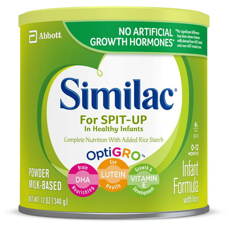 Similac for Spit Up Infant Formula with Iron Baby Formula 12 oz Cans (Pack of