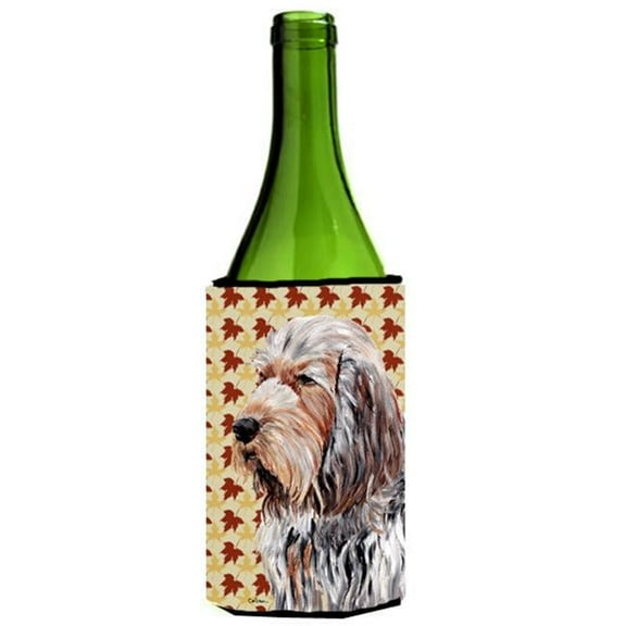 Otterhound Fall Leaves Wine bottle sleeve Hugger  24 Oz.