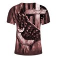 thumbnail image 5 of Camisetas Casuales Impresas de Manga Corta en el Patrón de Rayas, Camisetas Ligeras de Algodón a Rayas para Hombres, 5 of 5