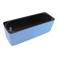 thumbnail image 3 of de jardín rectangular de plástico azul / blanco con riego automático Gloria Maceta Rectangular, 3 of 9