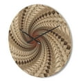 thumbnail image 3 of Designart 'White and Brown Fractal Spiral Pattern ' Modern Wood Wall Clock, 3 of 5