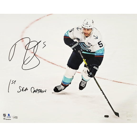 Mark Giordano Autographed 16x20 Photo Seattle Kraken "1st SEA Captain" Fanatics Holo 200312