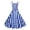 Blue #1-5, variant on Women Hepburn Style Dress Vintage Plaid Print Dress Sleeveless V-Neck Dress Knee-Length Dress Halloween Clothing Dress Halloween Costumes for Party Red XL