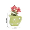 thumbnail image 3 of RXIRUCGD Mini Ceramic Vase Refrigerator Sticker Magnet Three-dimensional Side Decoration, 3 of 4