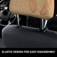 thumbnail image 6 of 2 PCS Car Headrest Cover, Beach Footprint Soft Car Seat Head Rest Cover Protector Interior Car Accessories Seat Covers for Cars Truck Auto Only Covers, 6 of 8