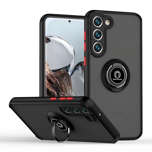 Armor Shockproof Case Compatible Samsung Galaxy S23 Ultra/s23plus/s23 With Car Magnetic Ring Stand