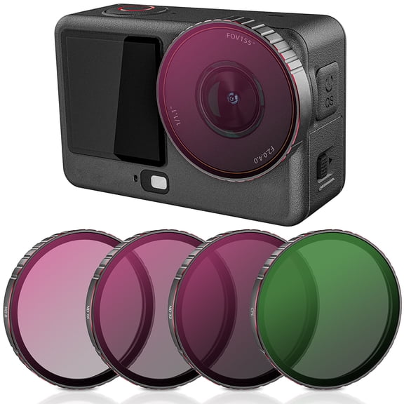 Action 6 Lens Filter Set for DJI Osmo Action 6 (ND8, ND16, ND32, CPL)