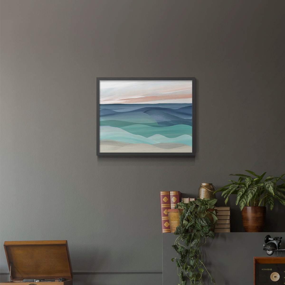 Shifting Seas by Carol Robinson - Restickable Framed Giclée Print