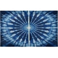 thumbnail image 2 of Tie Dye Blue Kitchen Curtains 24 inch Short Tier Curtains for Small Windows Half Window Treatments for Living Room Bedroom 2 Panels, 2 of 6