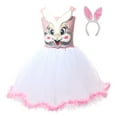 thumbnail image 4 of Godom Girls Dresses Summer Dresses Ruffle Sleeve Tiered Swing Casual Sundress Tween Kid Off Shoulder Dresses, 4 of 7