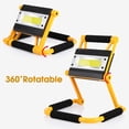 thumbnail image 3 of Luz LED recargable de 20W, luz portátil plegable, batería integrada de 4400 mAh, soporte amarillo, 3 of 5