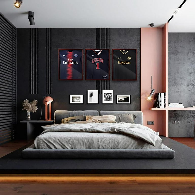Zimtown Acrylic Shirt Display Frame, Lockable Jersey Case