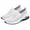 White, variant on Fnooota Womens Slip on Sneakers, Non Slip Athletic Breathable Mesh Walking Shoes Purple Size 10