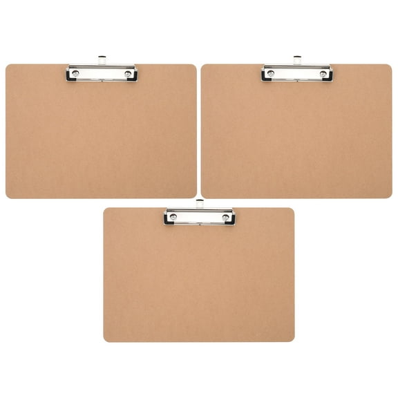 DEEPCRAFF 3Pcs A4 Landscape Size Writing Clipboard for Daily Life Nurse Writing Board with Storage