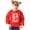 Red Sweatshirt, variant on Bulldogs Mascot Unisex Sweatshirt for Adults, Teens, & Kids School Sports Team Pride Sweater Gray Sweatshirt Youth XS
