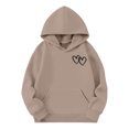 thumbnail image 4 of Toddler Girl Hoodie Valentines Sweatshirt Long Sleeve Heart Sweatshirt Crewneck Pullover Sweatshirt Boys 2-3 Years Clothes, 4 of 4