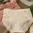 thumbnail image 3 of Satin Silky Knickers Sexy Brief Women Underwear Lace See Though Panties Seamless, 3 of 11