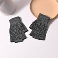 thumbnail image 1 of Guantes de medio dedo para hombres y mujeres con cinco dedos engrosados, cálidos, antideslizantes, para conducir, para estudiantes de otoño e invierno para mujeres, 1 of 5