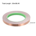 thumbnail image 2 of Uxcell Double-Sided Conductive Tape Copper Foil Tape 10mm x 30m/98.4ft 2 packs, 2 of 5
