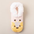 thumbnail image 2 of Fabrcox Womens Plush Indoor Slipper Socks, Christmas Holiday Print, Non Slip Grippers Cozy Winter Fuzzy Socks, Loungewear Sleep Socks for Home (H), 2 of 4