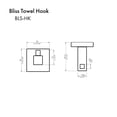 thumbnail image 2 of ZLINE Bliss Hook in Brushed Nickel (BLS-HK-BN), 2 of 2