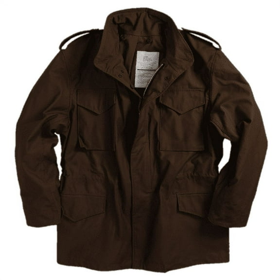 Alpha Industries M-65 Water-Repellent Field Jacket. Made In The USA. Available in All Sizes and Colors. (2XL, Brown)