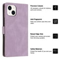 thumbnail image 5 of SaniMore Wallet Case for iPhone 14 Plus, Magnetic PU Leather [RFID Blocking] Card Slot Wrist Strap Folio Cover with Kickstand & Wireless Charging TPU Shockproof Interior Cover, Purple, 5 of 10
