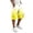 Yellow-B, variant on Cargo Shorts Lightweight Knee Length Casual Work Shorts Elastic Waist Summer Outdoor Hiking Pants with Pockets,Light Green XL