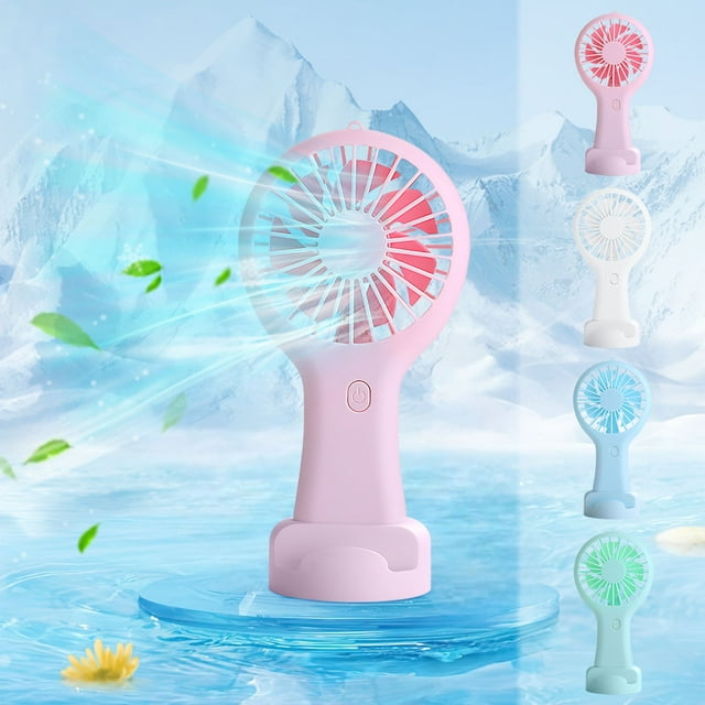Iumwxz Portable Fan Handheld Fan Portable Handheld Fan Desktop Student Handheld Fan Usb Charging Mini Fan Mini Fan Pink Plastic Savings