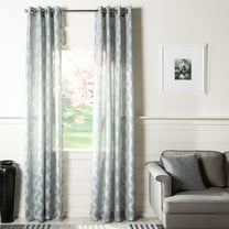 SAFAVIEH Kenji Grommet Curtain Window Panel, 52" x 84", Charcoal