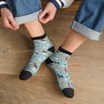 thumbnail image 3 of Fuzoiu Animal Dog Print Adult Socks, Crew Moisture-wicking Socks, Unisex Cushion Crew Socks,Casual Sports Ankle Socks, 3 of 7