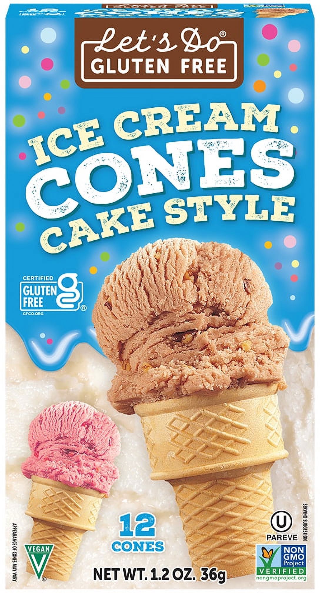 LETS DO ORGANIC CONES ICE CREAM, 1.2 OZ