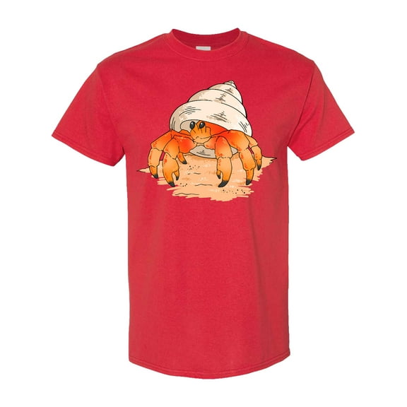 Inktastic Cute Hermit Crab on Beach T-Shirt