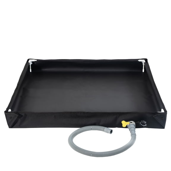 Camping Shower Base, Foldable Shower Tent Awning Base with Drain Hose to Keep Feet Clean, Portable Shower Pan for Indoor and Outdoor