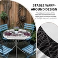 thumbnail image 4 of Halloween Round Fitted Tablecloth with Elastic Edge, Waterproof Table Cloth Table Cover for 45"-54" Tables, Black Horror Skull Roses Spi-der Web Vintage Tablecloths for Dining Picnic Indoor Outdoor, 4 of 9