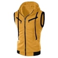 thumbnail image 2 of Chaleco sin mangas con cremallera Sudadera con capucha Chaleco con capucha Sudadera Chaqueta Chaleco Top, 2 of 2