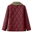 thumbnail image 4 of Winter Coats for Women Winter Warmth Reimagined Thickened Short Coat With Trim Fashionable Quilted Jacket Outerwear For Cold Weather Comfort And Style Winter Jackets for Women, 4 of 5