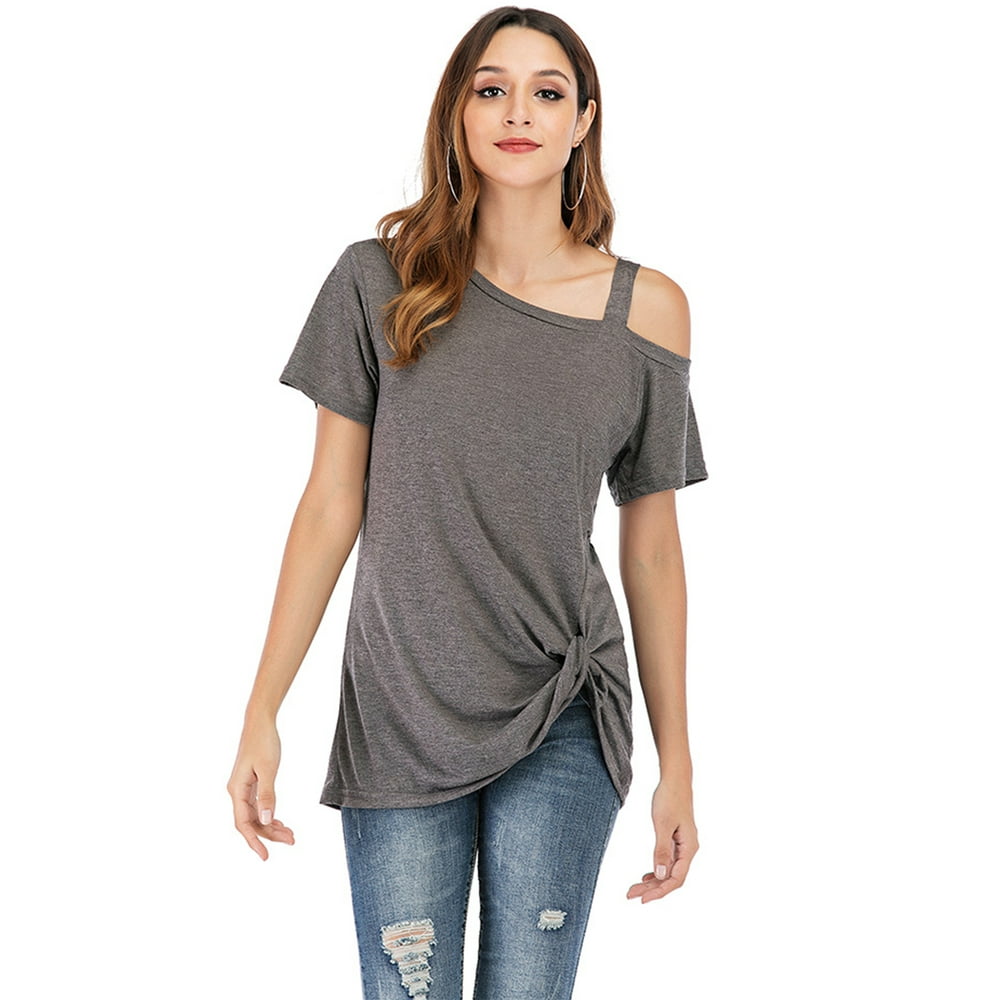 knot sleeve t shirt