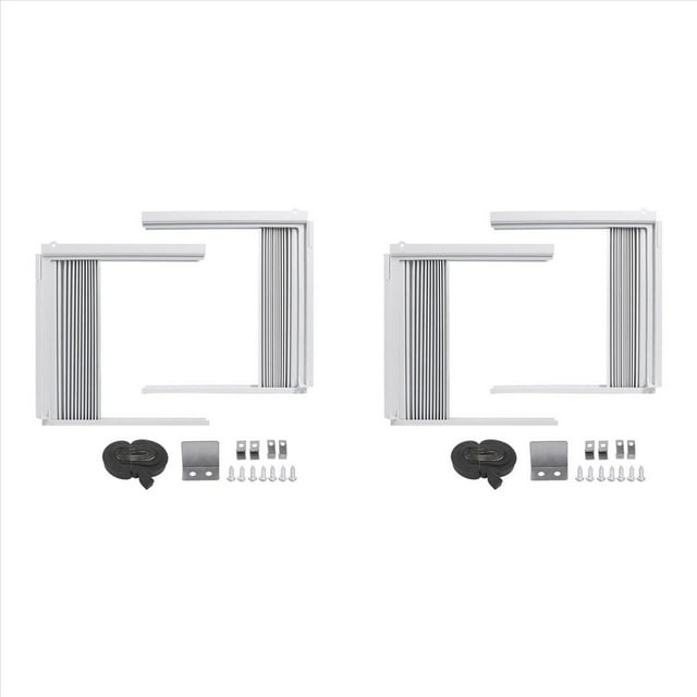 2Conjunto Paneles Laterales de Aire Acondicionado de Ventana con ,Panel Lateral de CA con Aislamiento Ajustable para Unidad de Aire Acondicionado de Ventana BTU, Incluido