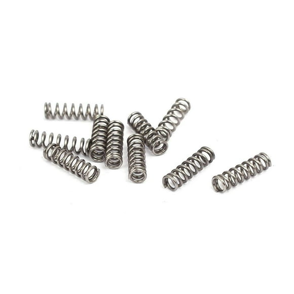 10 Pieces of Compression Springs, Pressure Return Springs, 304 Stainless Steel Compression Springs, Small Springs, Damping Springs (wire diameter 0.8mm, inner diameter 5.4mm, outer diameter 7mm, length 17.5mm)